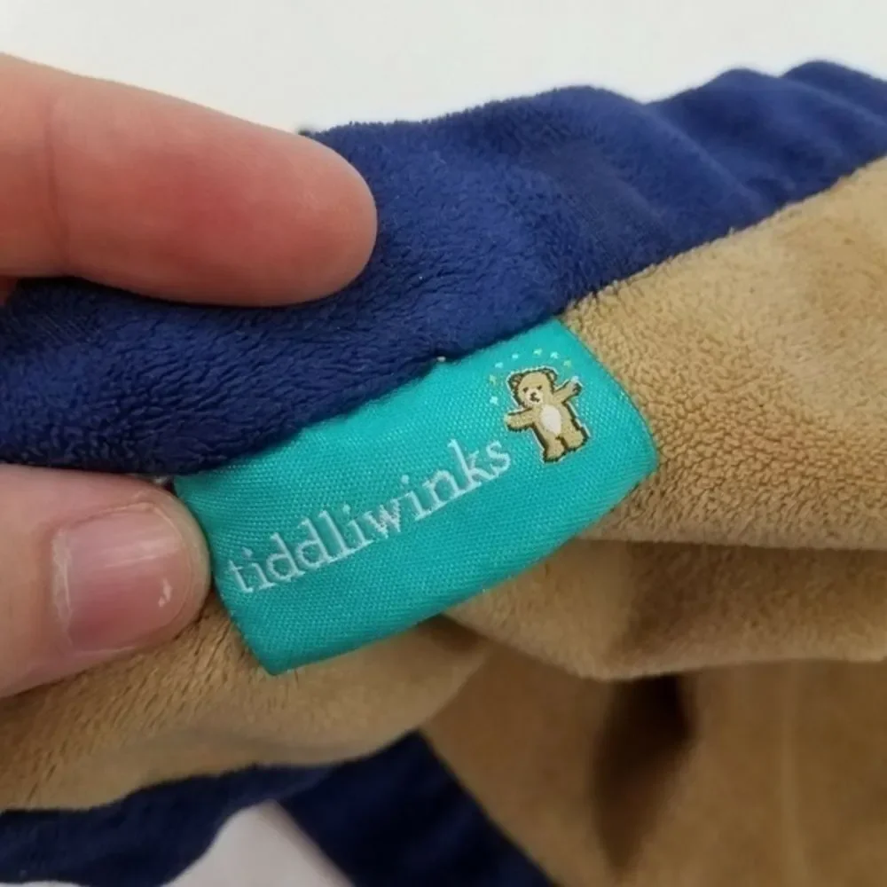 Tiddliwinks Lovey Blanket Bear Football Blue Boys Security Stuffed Animal Teddy